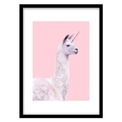 ‌‌‌‌تابلو دکوراتیو مدل پوستر تلفیقی لاما کد 2222