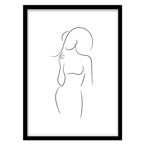 تابلو دکوراتیو مدل نقاشی لاین‌آرت کد 0334