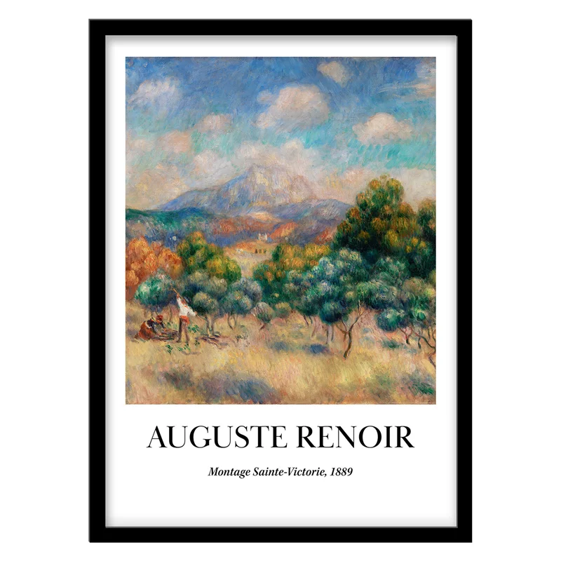 تابلو دکوراتیو مدل نقاشی کلاسیک Montage Sainte-Victorie اثر Auguste Renoir