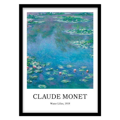 تابلو دکوراتیو مدل نقاشی کلاسیک Water Lilies اثر Claude Monet