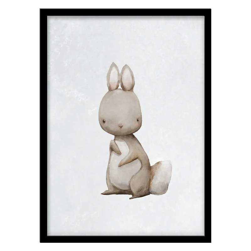تابلو دکوراتیو اتاق کودک مدل خرگوش کد 0982