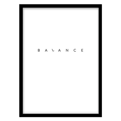 تابلو دکوراتیو مدل تایپوگرافی مینیمال کد 2357