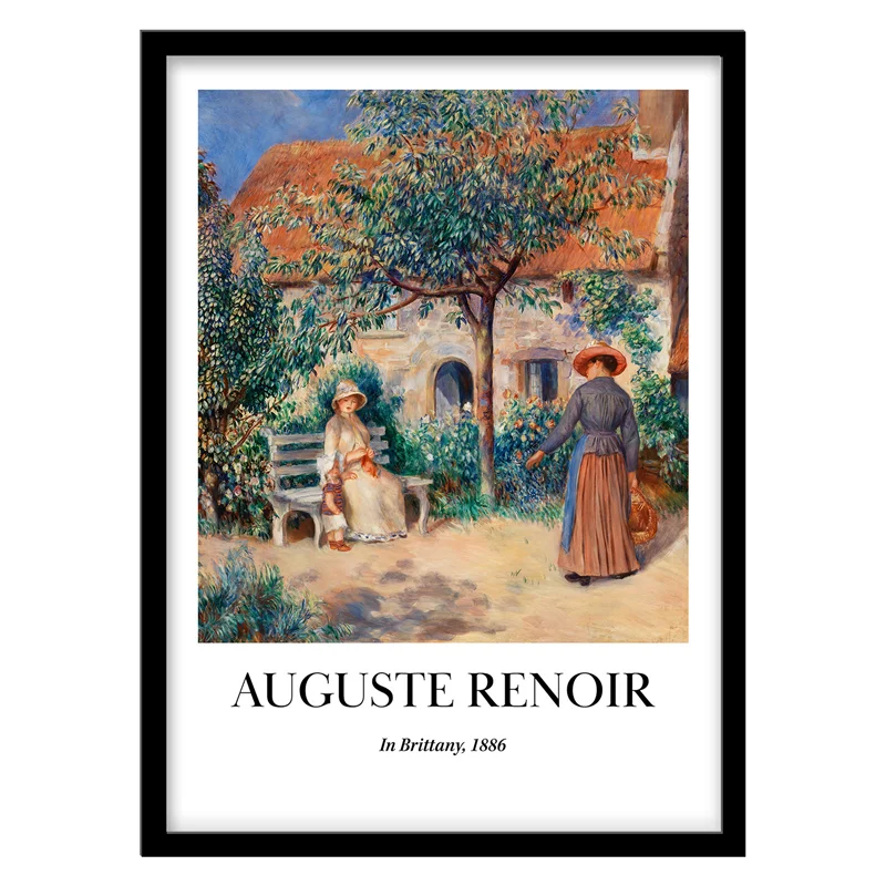 تابلو دکوراتیو مدل نقاشی کلاسیک In Brittany اثر Auguste Renoir