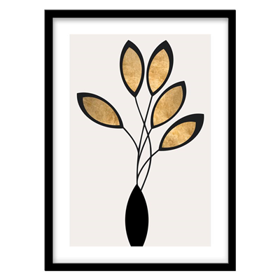 تابلو دکوراتیو مدل پوستر مدرن گلدان کد 2617