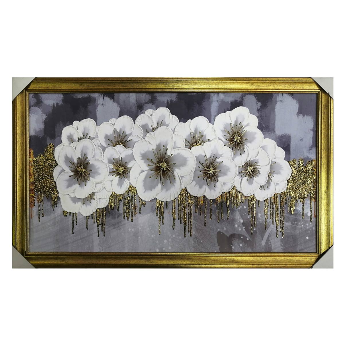 تابلو تکسچر مدل گل برجسته (دست‌ساز) کد 007