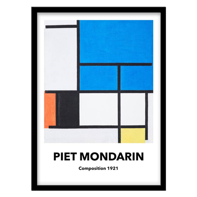 تابلو دکوراتیو نقاشی کلاسیک اثر Piet Mondarin کد 1344