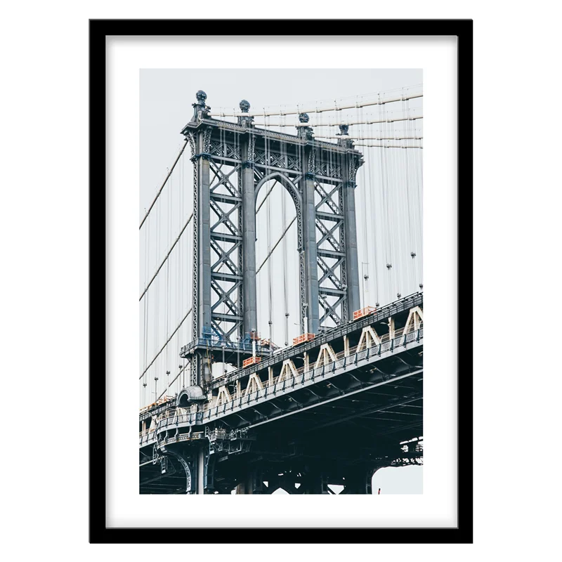 تابلو دکوراتیو مدل عکاسی معماری پل منهتن کد 0600